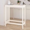 vidaXL Bar Table White 100x50x110 cm Solid Wood Pine