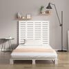 vidaXL Wall Headboard White 126x3x91.5 cm Solid Wood Pine