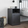 vidaXL Bedside Cabinet Anthracite 34.5x39x62 cm Steel