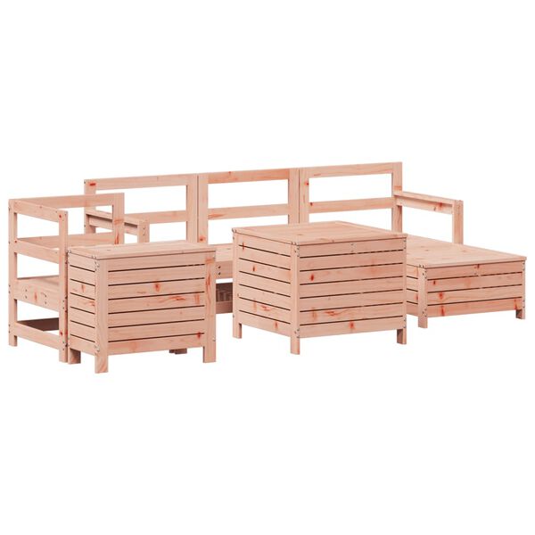 vidaXL 7 Piece Garden Sofa Set Solid Wood Douglas Fir