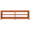 vidaXL Shoe Bench Wax brown 160 x 36.5 x 50 cm Solid pine wood