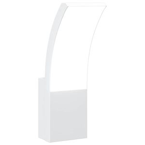 vidaXL Outdoor LED Wall Light White Die-cast Aluminium