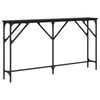 vidaXL Console Table Black oak 140 x 23 x 75 cm