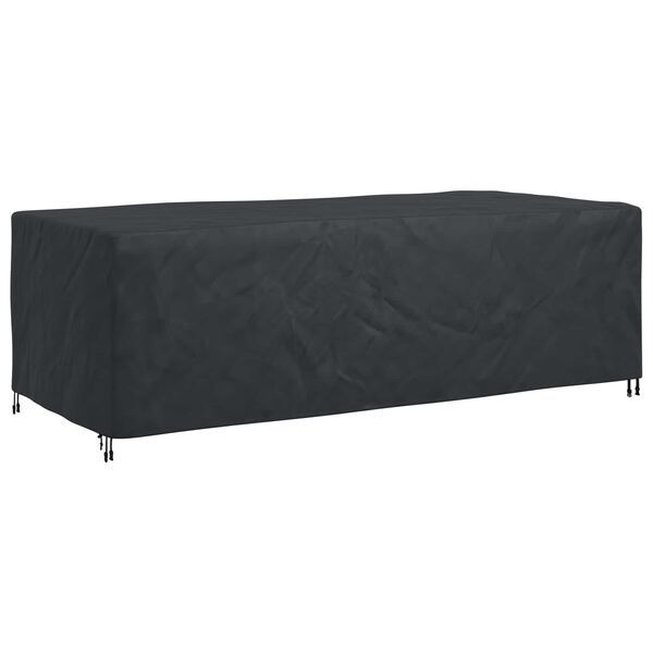 vidaXL Furniture Cover Plain Black 300 x 140 x 90 cm 600D