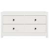 vidaXL Side Cabinet White 100x40x54 cm Solid Wood Pine