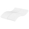 vidaXL Foam Mattress White 120x200 cm Hardness H2 H3