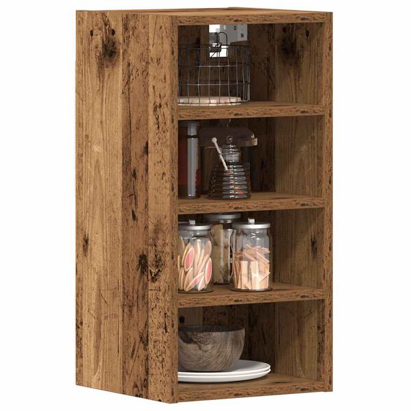 vidaXL Hanging Cabinet Riga Old Wood 30x29.5x60 cm Engineered Wood