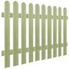 vidaXL Picket Fence Impregnated Pinewood 170x120 cm 6/9 cm