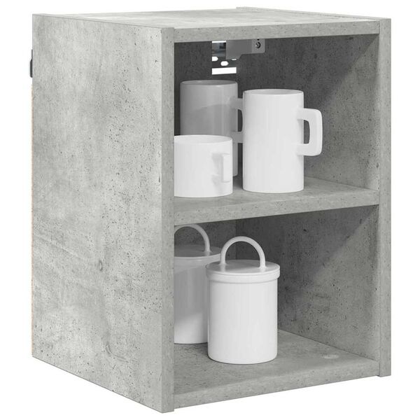 vidaXL Hanging Cabinet Concrete Grey 30 x 29.5 x 40 cm Engineered Wood