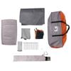 vidaXL Camping Tent Dome 4-Person Grey and Orange Waterproof