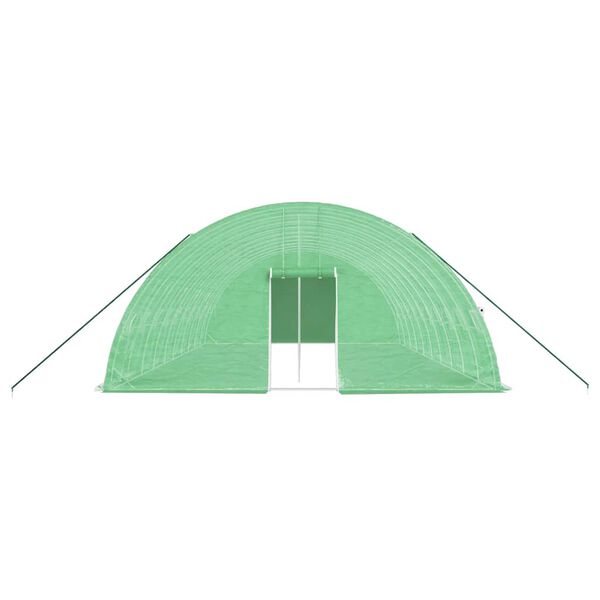 vidaXL Greenhouse with Steel Frame Green 60 m&sup2; 10x6x2.85 m
