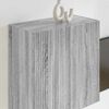 vidaXL TV Wall Cabinet Grey Sonoma 59.5 x 31 x 60 cm Engineered Wood