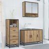 vidaXL Bathroom Furniture Set 3 pcs Artisan oak Engineered wood