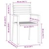 vidaXL GardenChair 4 pcs Brown 56x54.5x87cm SolidAcaciawood