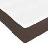 vidaXL Pocket Spring Bed Mattress Brown 140x190x20 cm Faux Leather