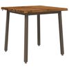 vidaXL 60 x 55 x 75 cm Solid Acacia Wood Natural and Coffee
