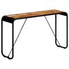vidaXL Console Table 140x35x76 cm Solid Rough Mango Wood