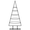 vidaXL Metal Christmas Tree for Decoration Black 90 cm