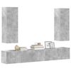 vidaXL 5 Piece TV Cabinet Set Concrete Grey Engineered Wood