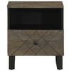 vidaXL Bedside Cabinets 2 pcs Black 40x33x46 cm Solid Wood Mango