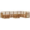 vidaXL Outdoor Sofa Set 7 pcs Natural Solid Acacia Wood