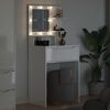 vidaXL Bedroom Dressing Tables High Gloss White 80 x 39.6 x 135 cm