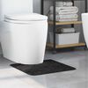 vidaXL Anti-slip Bath Mat with Toilet Cut Dark Grey 50 x 50 cm PP
