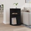 vidaXL End Table Black 29.6 x 29.6 x 60 cm Engineered Wood