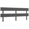 vidaXL Bed Frame without Mattress Grey 200x200 cm Solid Wood Pine