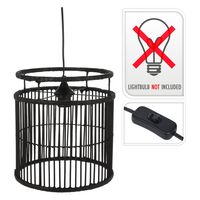 H&S Collection Hanging Lamp Black