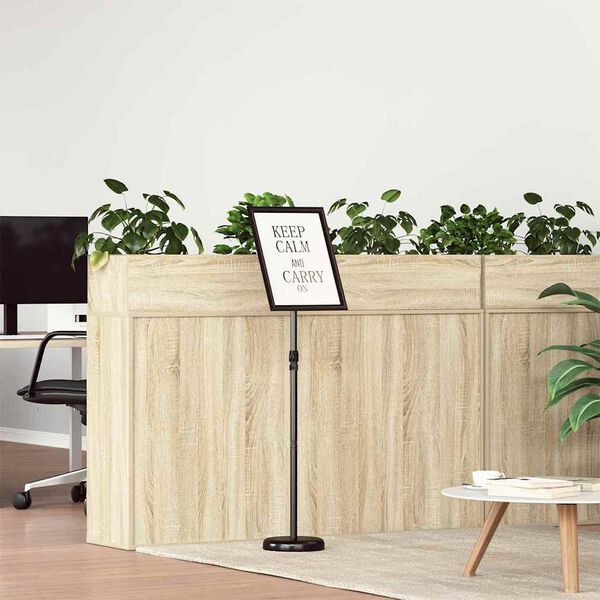 vidaXL Trade Show Displays Black 30 x 25 x 128 cm Aluminum