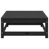 vidaXL Garden Footstool 70x70x30 cm Black Solid Wood Pine