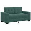 vidaXL Sofa 3 pcs Dark Green Velvet