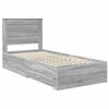 vidaXL Bed Frame with Drawer with Headboard Manual Engineered Wood