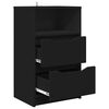 vidaXL Bedside Tables 2 pcs Black 40 x 30 x 467 cm Engineered Wood