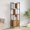 vidaXL Bookcase Old Wood 44.5 x 30 x 154.5 cm Engineered Wood