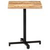 vidaXL Bistro Table Square 60x60x75 cm Rough Mango Wood