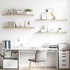 vidaXL Floating Wall Shelves 4 pcs Oak 120x23.5x3.8 cm MDF