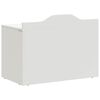 vidaXL Box with Storage and Chalkboard Front with Storage ROROS White