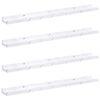 vidaXL Wall Shelf 4 pcs White Marble 80 x 9 x 3 cm Engineered Wood