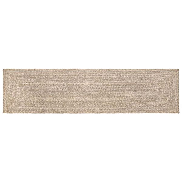 vidaXL Area Rugs Rectangular Natural and White 60 x 400 cm Jute