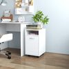 vidaXL Side Cabinet with Wheels White 33x38x60 cm Engineered Wood