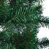 vidaXL Artificial Pre-lit Christmas Tree Green 210 cm PVC and Metal
