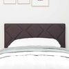 vidaXL Headboard with Headboard Dark Brown 80 cm Faux Leather