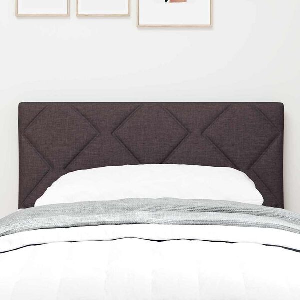 vidaXL Headboard with Headboard Dark Brown 80 cm Faux Leather