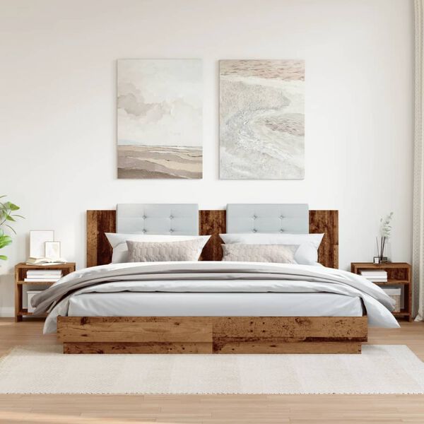 vidaXL Bedside Cabinets&nbsp;2 pcs Old Wood 40x30x40 cm Engineered Wood