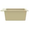 vidaXL Granite Kitchen Sink Single Basin Beige