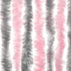 vidaXL Fly Curtain Silver Grey and Pink 56x200 cm Chenille