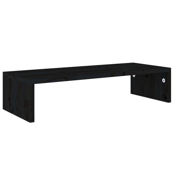vidaXL Monitor Stand Black 60x23.5x12 cm Engineered Wood