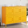 vidaXL Sideboard Mustard Yellow 100.5x39x79 cm Steel